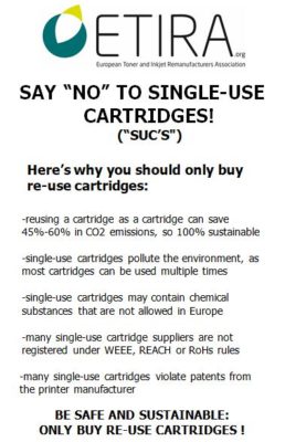 Etira "say no to single-use cartridges